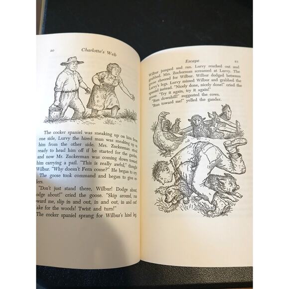 Vintage 1952 Charlotte's Web Book Club Edition Hardcover With Dust Jacket - Picture 5 of 8